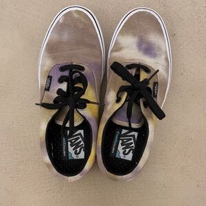 Vans Multicolor Tie-Dye Shoes with Black Laces